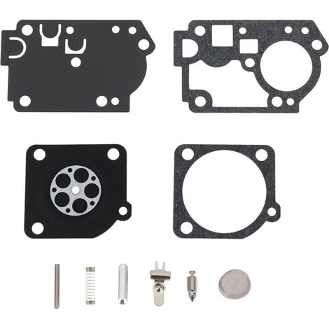 Kit de reparación de diafragma de carburador para cortacésped (1 juego), compatible con ZAMA C1U-W43 y Poulan BVM210VS.