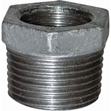 Reduzierter Nippel 40x49 / 20x27, männlich weiblich verzinkt