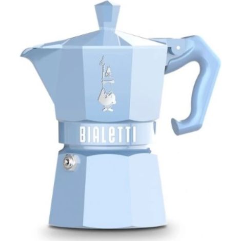 Italienische kaffeemaschine für 3 tassen, hellblau - Bialetti - 0009061