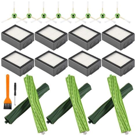 Brosse de filtre HEPA de rechange pour aspirateur robot iRobot Roomba séries I7, E5, E6 et I3.