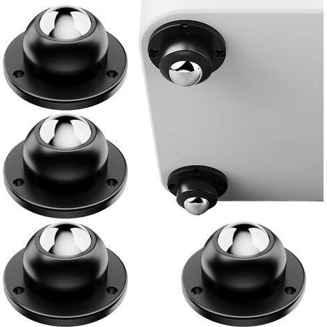 CCYKXA 4 pièces Roulettes pour Meubles, Mini Roulette Sphériques, Roulettes à Billes de Transfert, Roulettes Universelles, pour Transport de Meubles et de Marchandises (1/5)