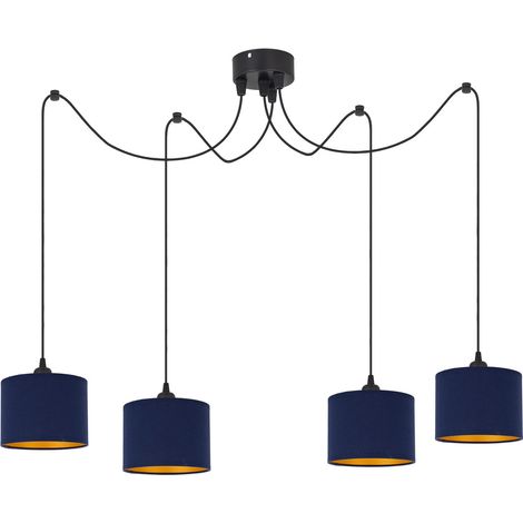 Lampe Tornado PAM4, bleu marine et or (1/5)