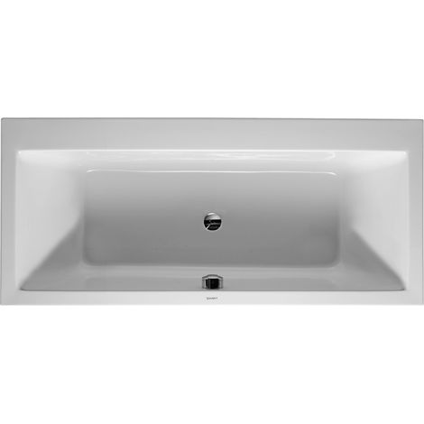 Duravit Baignoire Vero 180x80cm, deux fonds inclinés, 700135, version encastrée - 700135000000000 (1/3)