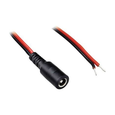 Câble de raccordement basse tension BKL Electronic 075117 DC femelle - extrémité(s) ouverte(s) 2.10 mm 0.50 m 1 pc(s)