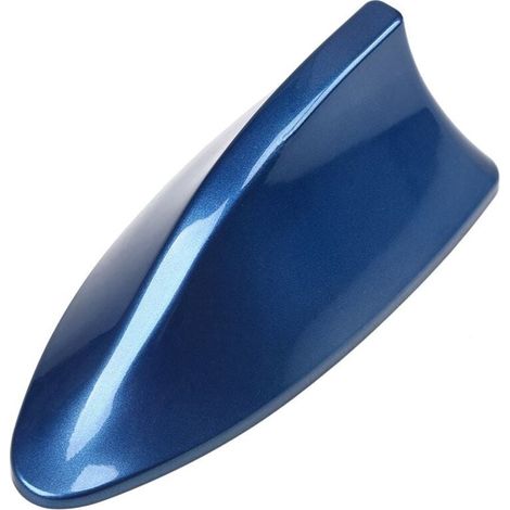 Antenne Requin Antenne D'aileron de Requin Universelle Antenne de Voiture avec AM FM Radio Signal Base étanche (Bleu) (1/4)