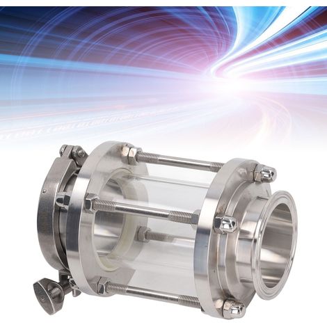 Voyant de niveau à raccord rapide pour canalisation de fluide, en acier inoxydable de qualité alimentaire, pour tube traversant, avec collier de serrage, indicateur de débit sanitaire, diamètre extéri (1/5)