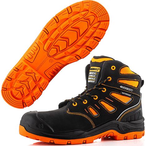 Buckler Boots BuckzViz High Viz Orange Lace Safety Work Boots UK Sizes 6 (1/5)