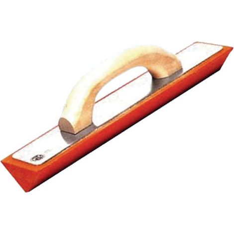 FRATTAZZO SPUGNA A SEZIONE TRIANGOLARE ARANCIONE E BASE ALLUMINIO 350X70X4-819/5-E