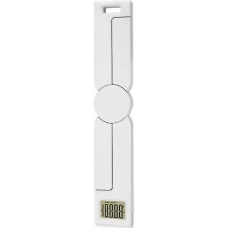 Échelle Pliante Outil de Poids de Mesure numérique précis avec LCD Afficher Le Gadget Portable(Blanc) (1/4)
