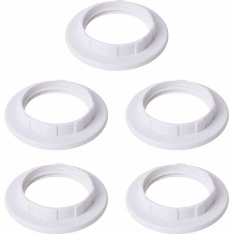 pezzi Anello riduttore E14 per paralumi, piastra convertitore adattatore anello paralume bianco (1/4)