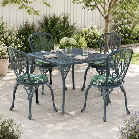 vidaXL Cojines de Asiento de 4 Piezas SOEST 4 uds. 100% Poliéster (1/5)