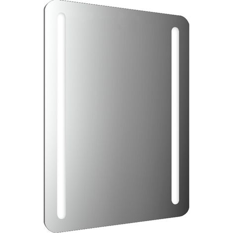 Espejo con luz LED emco MI 290 con esquinas redondeadas y 2 tiras (1/5)