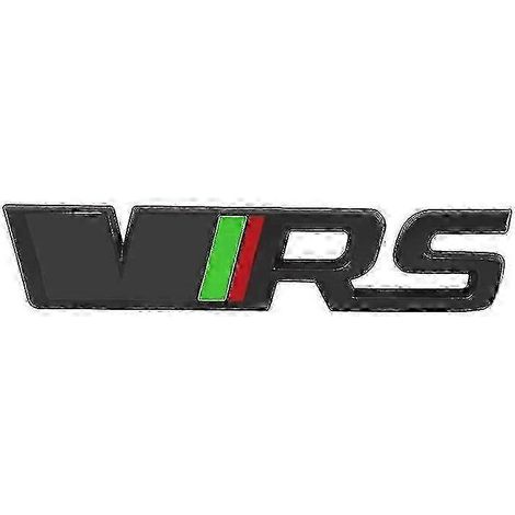 Logo VRS 3D en métal pour calandre avant et coffre de Skoda Octavia 3, 2, A5, A7 Mk3, Mk2, Kodiaq, Superb, Fabia. Accessoires. Couleur : Gris/Noir. (1/4)