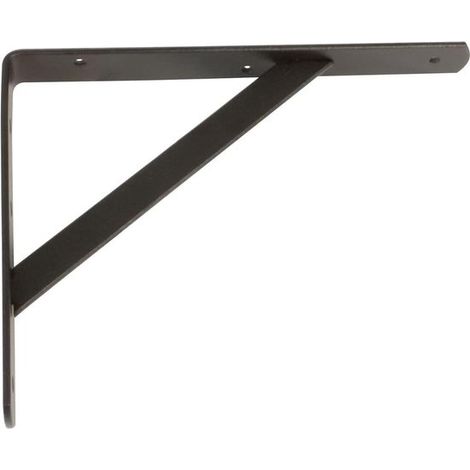 Soporte de pared para estante，Soporte de acero para estante，Color: Negro，Dimensiones: 250 x 160 mm，Peso máximo soportado: 330 kg (1/5)