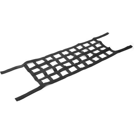 Filet de rangement de toit noir pour Jeep Wrangler TJ JK JL (modèles 1997-2018) (1/5)
