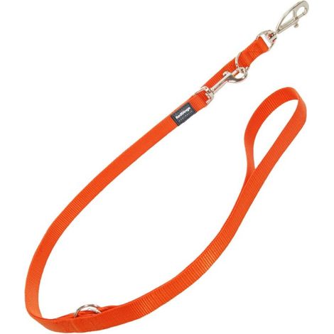 Laisse 3 positions red dingo 2m - 15mm  orange remplace f5885