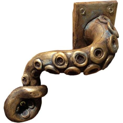 runnerequipment porte en forme pieuvre – Poignées porte pour chambre à coucher, salle bain – porte tentacule en résine, collection poignées porte décoratives (1/3)