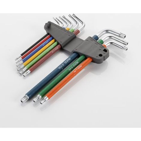 LLAVE ALLEN TORX COLOR JG 9 PZ - T10-T50 (1/5)