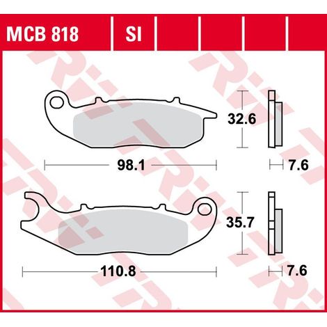 Pastillas de freno TRW ZF KH465 orgánicas AJP PR3/PR4/PR5 '13-, DERBI TERRA/CITY CROSS 125 '08-'16, HONDA CRF 250L/M/R '13-, PIAGGIO LIBERTY/MEDLEY 125/150 '16-, RIJEJU 125 MARATHON PRO '11-, GAS GAS 