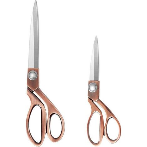 Ciseaux Couture Professionnels 20/26 cm - Acier Inoxydable pour Tissu, Cuir - Pour Couturières et Artistes (1/5)