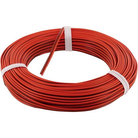 econ connect ZKL075RTBR20 Fil de câblage 2 x 0.75 mm² rouge, marron 20 m C891102