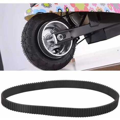 Courroie d'entraînement 384-3M-12 Remplacement des accessoires de courroie de conduite en caoutchouc pour petit moteur de scooter électrique E-bike Noir (1/5)
