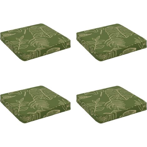 Coussins de siège 4 pièces VUGHT 4 pcs 100 % polyester vidaXL