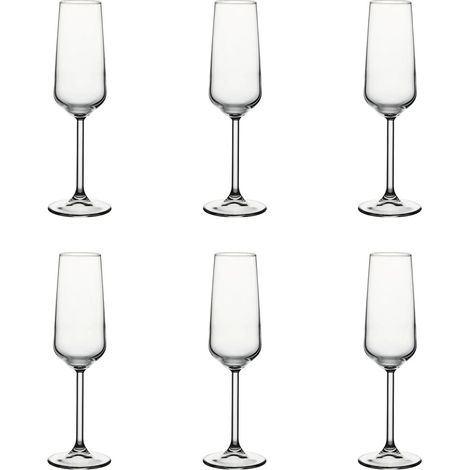 Champagnergläser, Sektgläser - Allegra: 6er-Set, Kristallglas, 195ml