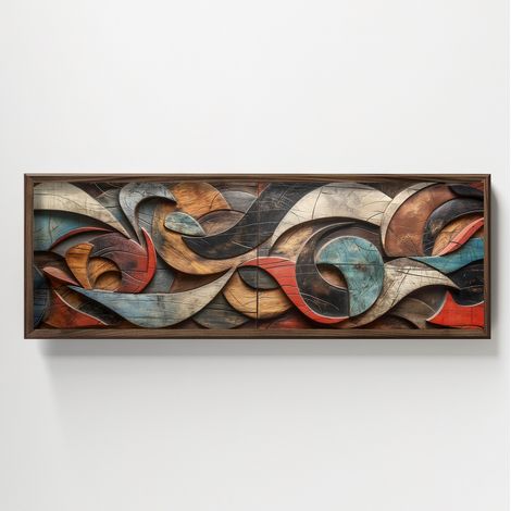 Quadro da parete in MDF con cornice Painting Multicolore (1/4)