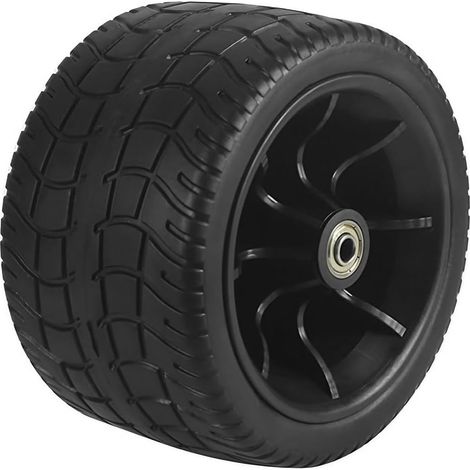 165mm PVC Wheel with Twin Ball Bearings - Replacement Wheel for Caravan, Beach Trolley and Garden Carrier - Impact Resistant Plastic - Easy Assembly - Unicycle (1/5)