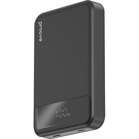 Powerbank Hoodman magnético negro de 20 W y 10000 mAh con protección contra sobretensiones (1/5)