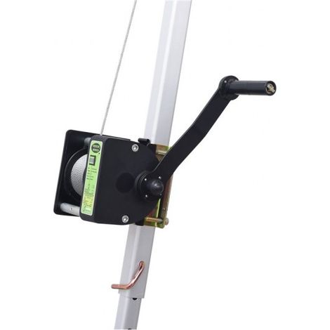KRATOS SAFETY - Treuil de sauvetage et de travail 20 m câble Inox, pour Trépied, MultiSafeWay & EasySafeWay