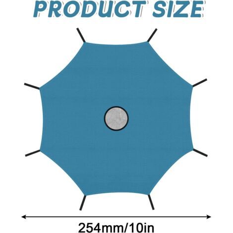 Accessoires pour trampoline : Pare-soleil de 30 cm (12 pouces) pour trampolines à 8 barres, imperméable et anti-UV (1/3)