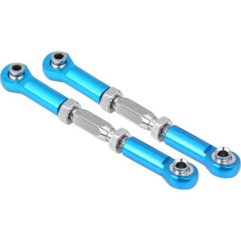 Tige de direction en aluminium bleu usinée CNC pour modèles RC, pièce de rechange et upgrade (1/2)