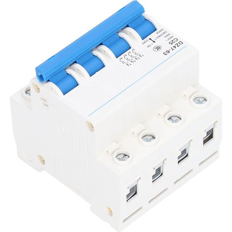 Disjoncteur Modulaire 4P Différentiel 25A 400V AC Rail DIN Interrupteur Protection (1/5)