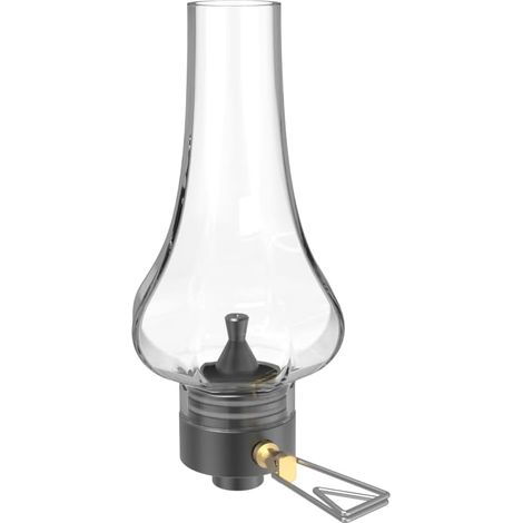 Tulip Lanterne de Camping au Gaz en Verre Acier et Aluminium Compatible avec Cartouche de Gaz Propane ou Isobutane Sans Manchon Lumière d’Ambiance pour Camping ou Urgence (1/5)