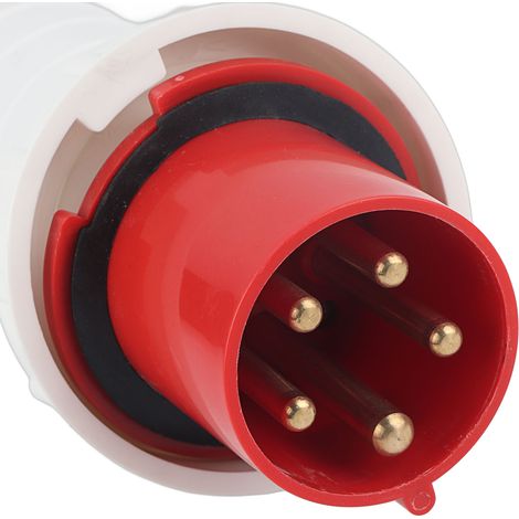 Dreiphasiger Industriekabelkupplungssatz, wasserdicht und regendicht, 380–415 V 63 A, 3P+N+E, 5-polig, Luftfahrtausführung + SMD-Stecker, IP67 (1/5)