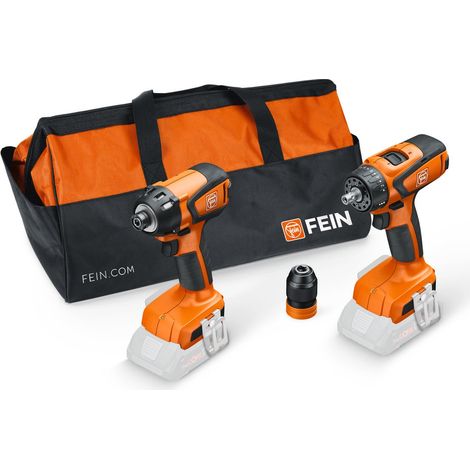 Fein Vorteils-Combo Akku: Akku-Schlagschrauber ASCD 18-200 W4 & Akku-Bohrschrauber ASCM 18 QSW in Tasche (1/5)
