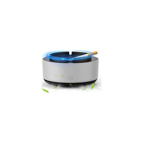 Cendrier Aspirateur de Fumée, 2 En 1 Cendrier Électronique Intelligent Purificateur d'air, Anti Odeur avec Filtre pour Voiture et Maison