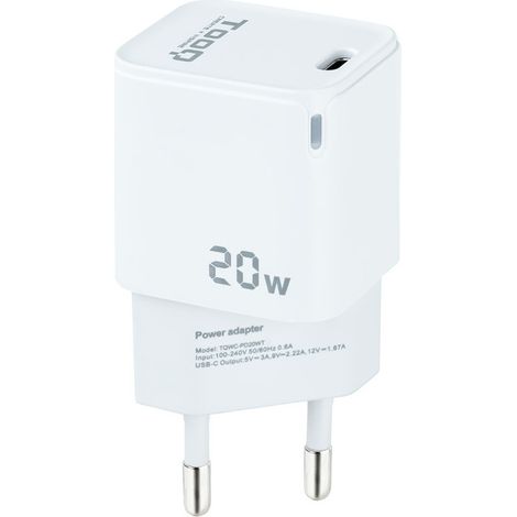 Ladegerät Red Usb-c Pd 20w White Tooq Tqwc-pd20wt (1/2)