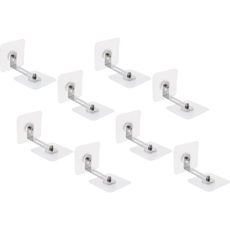 Kit de 8 fixations adhésives pour meubles jojofuny, en acier (1/5)