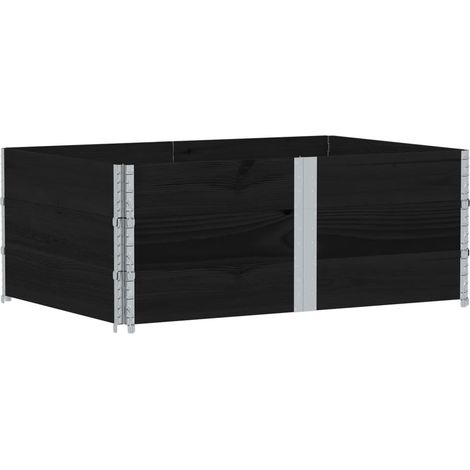 Maison Exclusive - Pflanzkasten Schwarz 150x100 cm Massivholz Kie