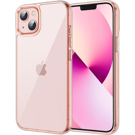 Handyhülle iPhone 13 Transparent Stoßfest Anti Kratz Ros&xE9gold (1/5)