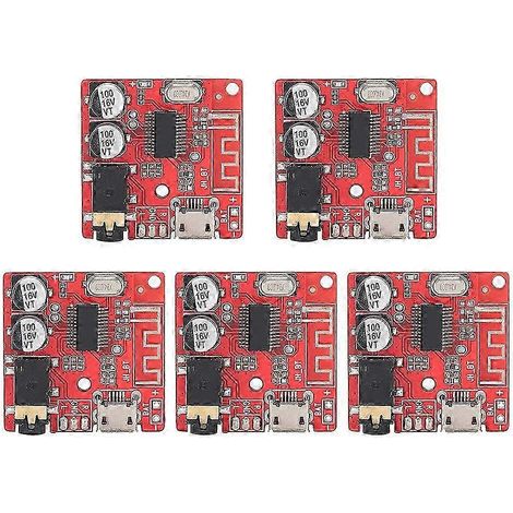 Lot de 5 cartes réceptrices Bluetooth 5.0 à monter soi-même, décodeur sans perte, module audio stéréo sans fil, haut-parleur inclus. Bonne qualité. (1/5)