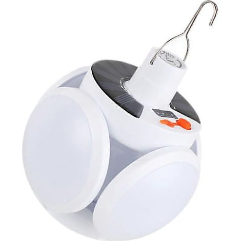 Lampe de randonnée pliable à énergie solaire avec mode SOS, 5,5 V, silicium polycristallin, 1 unité (1/5)