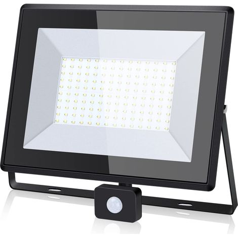 Aigostar Faro Faretto LED 100W con Sensore di Movimento 6500K IP65 Luce Naturale