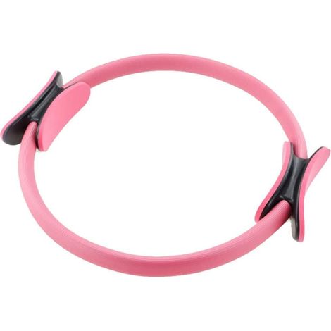 Cercle de Pilates, avec deux poignées rembourrées, pour exercices de gym, musculation, pilates, anneau de résistance, pour entraînement d'outils de gymnastique