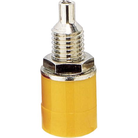 TRU COMPONENTS  Laborbuchse Buchse, Einbau vertikal Stift-Ø: 4 mm Gelb 1 St.