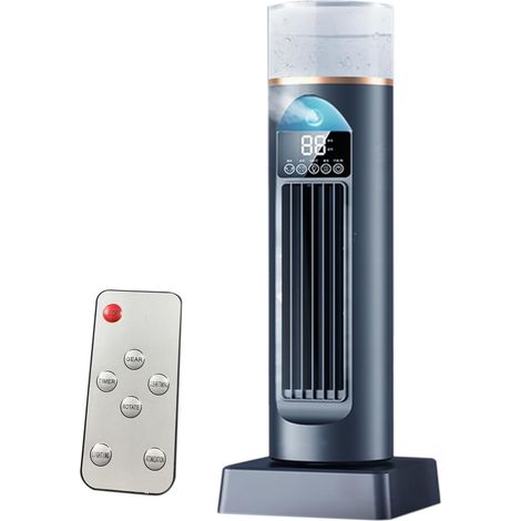 Ventilateur tour sans pales à 6 vitesses avec télécommande pour la maison et le bureau (1/5)
