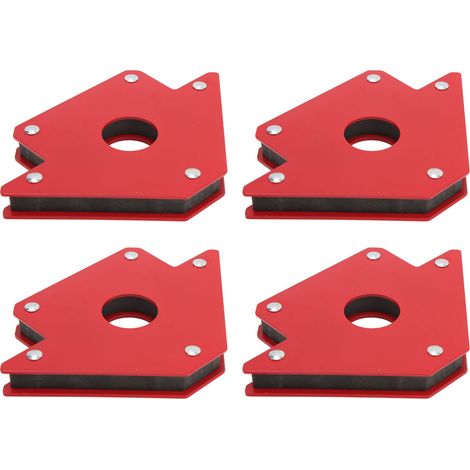 Lot de 4 aimants de soudure 50LB, support magnétique à flèche multi-angle 45/90/135°, positionneur pour soudeur, outil électrique de maintien (1/5)